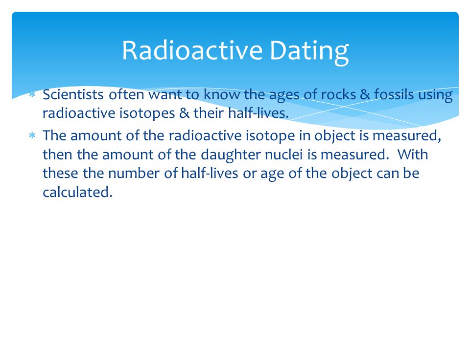 isotopes commonly used for radiometric dating